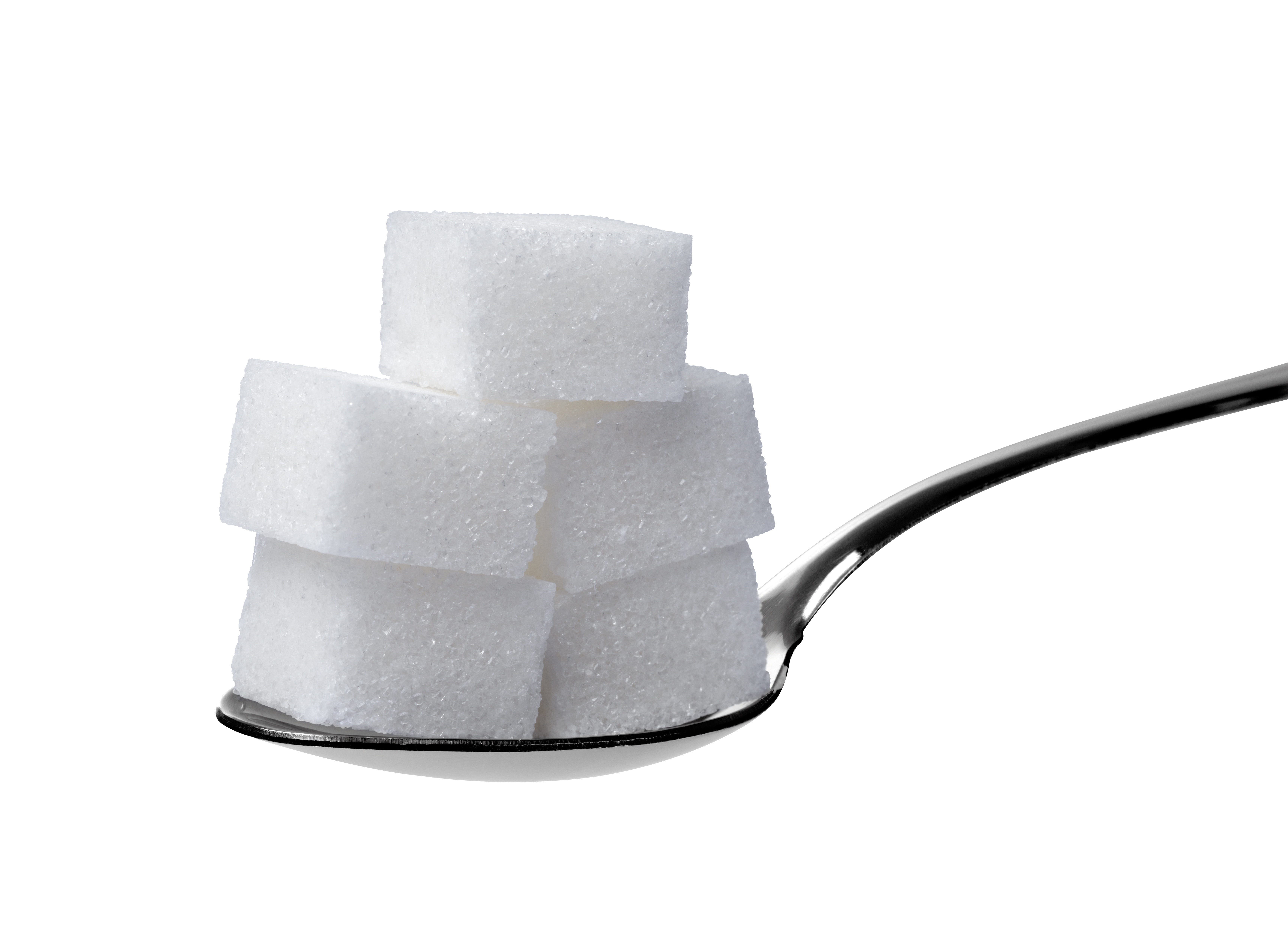 sugar cube and spoon for hypoglycemia