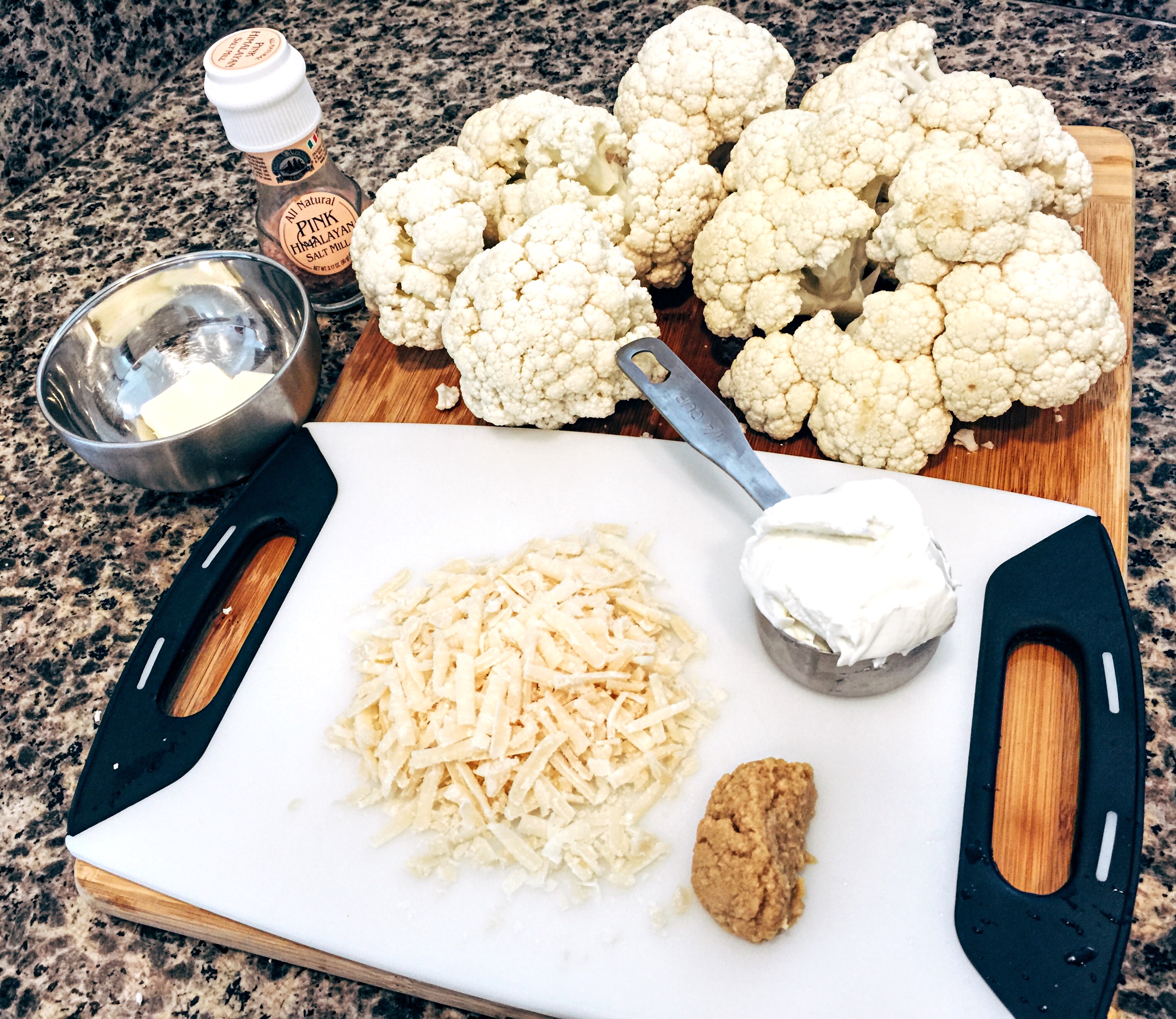Cauliflower mash ingredients