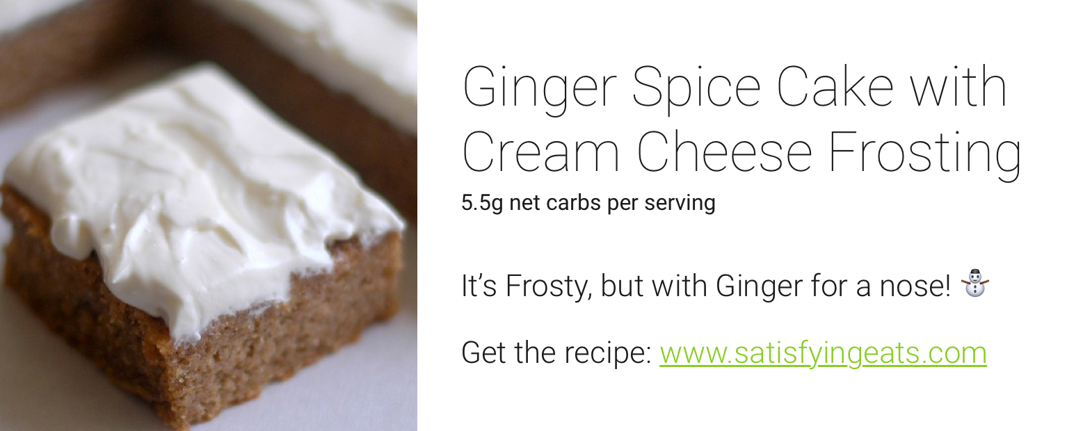 one drop holiday recipes - ginger spice cake
