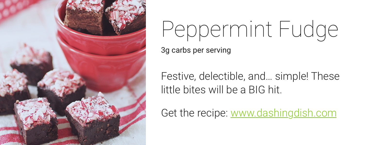 one drop holiday recipes - peppermint fudge