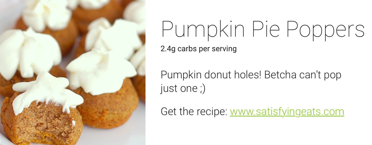 one drop holiday recipes - pumpkin pie poppers