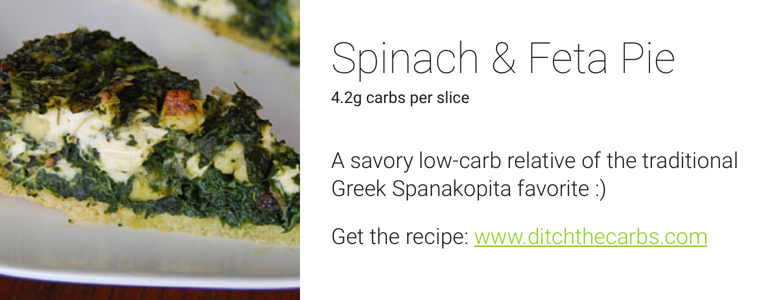 one drop holiday recipes - spinach feta pie